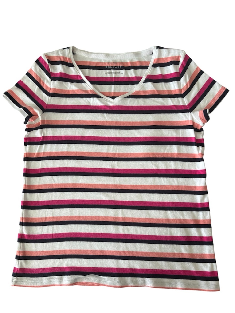 Talbots striped cotton T  Petite L